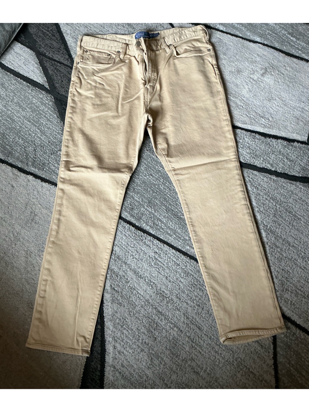 Size 36 x 30 - Polo Ralph Lauren Tan Sullivan Slim Stretch Knitlike Chino Pant